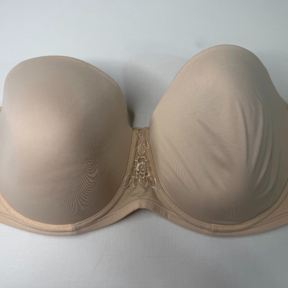 Vanity Fair Strapless Bra Nude Beige 40D Convertible Full Coverage Smooth